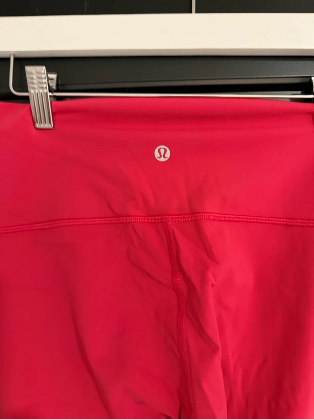 Lululemon Bright Pink Red High Rise Crop Leggings Size 6